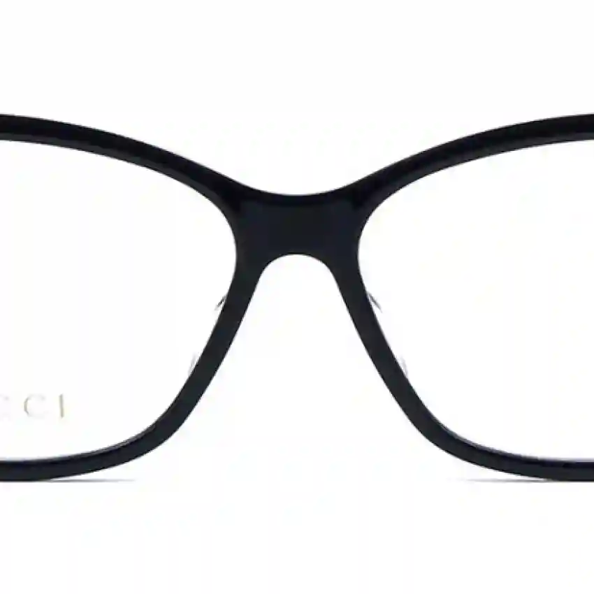Gucci 0025O-001 56 Optical Frame WOMAN ACETA-BLACK-BLACK-TRANSPARENT