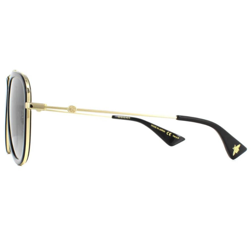 Gucci 0062S-011 57 Sunglass WOMAN METAL  GOLD-GOLD-GREY