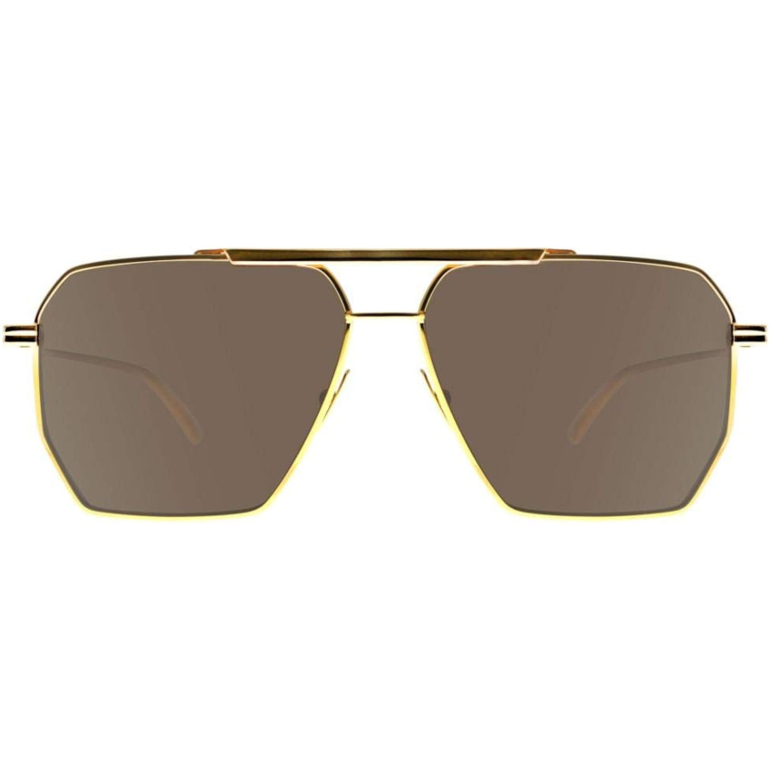 Bottega Veneta 1012S-003 60 Sunglass MAN METAL GOLD-GOLD-BROWN