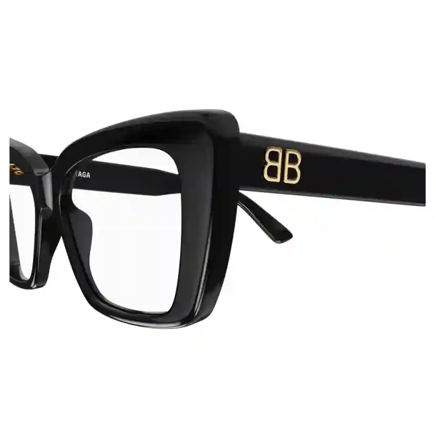 Balenciaga 0297O-001 52 Optical Frame WOMAN RECYC BLACK-BLACK-TRANSPARENT