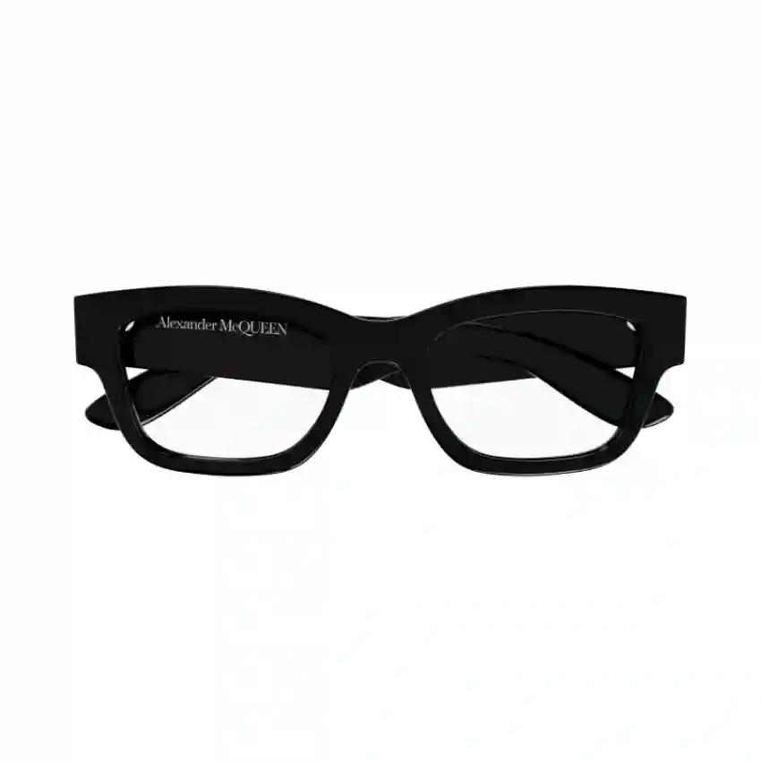 Alexander McQueen 0422O-005 54 Optical Frame WOMAN RECYC BLACK-BLACK-TRANSPARENT
