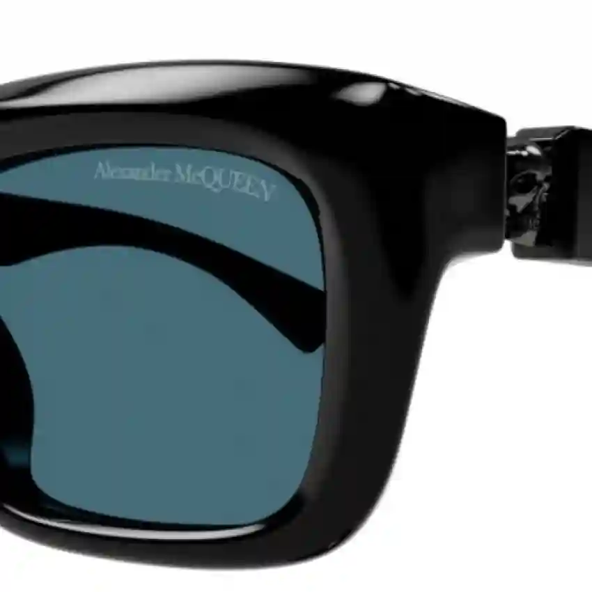 Alexander McQueen 0431S-004 54 Sunglass MAN RECYCLED ACE BLACK-BLACK-GREEN