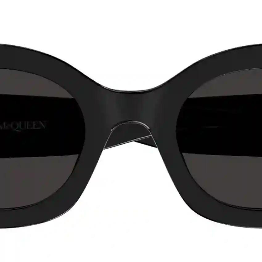 Alexander McQueen 0445S-001 51 Sunglass WOMAN RECYCLED A BLACK-BLACK-GREY