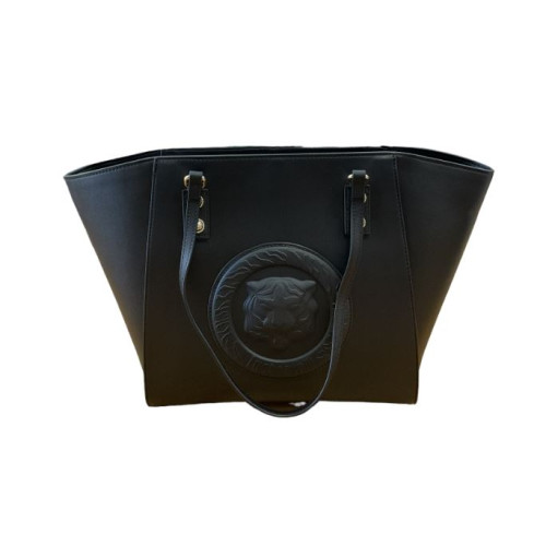 Just Cavalli geanta neagră cu emblema tigrului gravată 74RB4B57