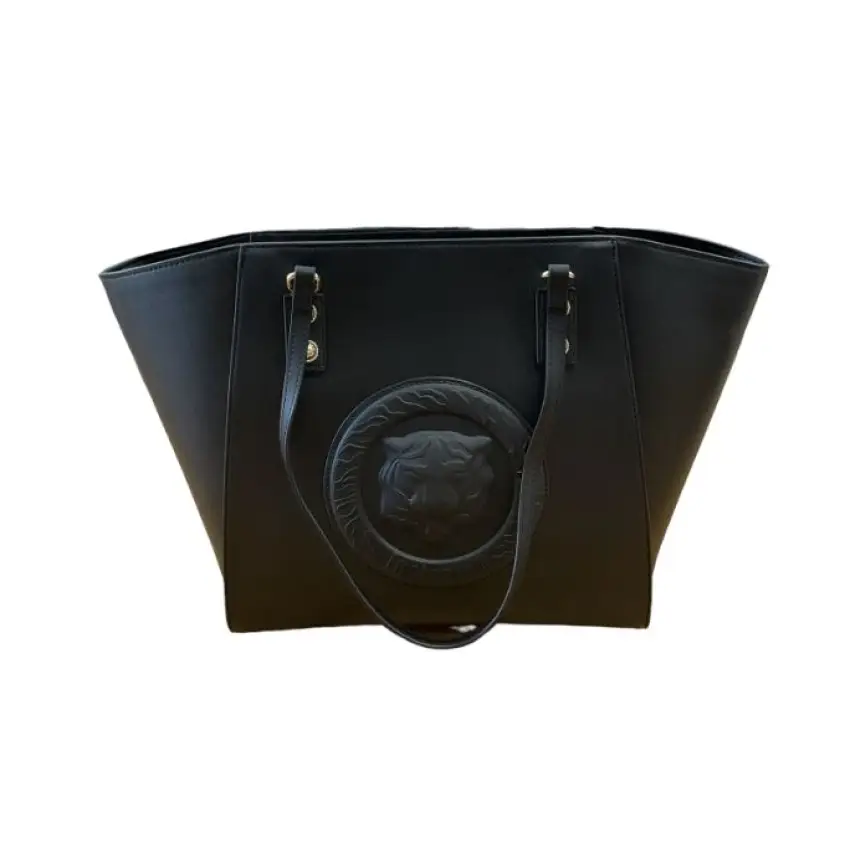Just Cavalli geanta neagră cu emblema tigrului gravată 74RB4B57