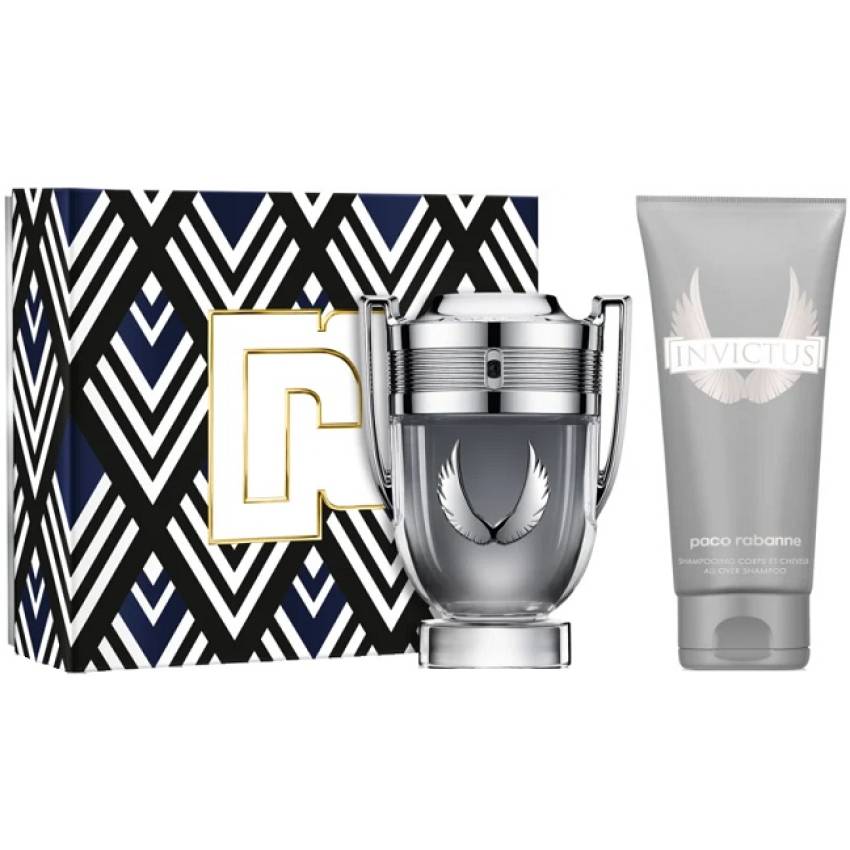 Set Cadou Paco Rabanne Invictus Platinum  EDP 50 ml + Gel De Duș 100 ml