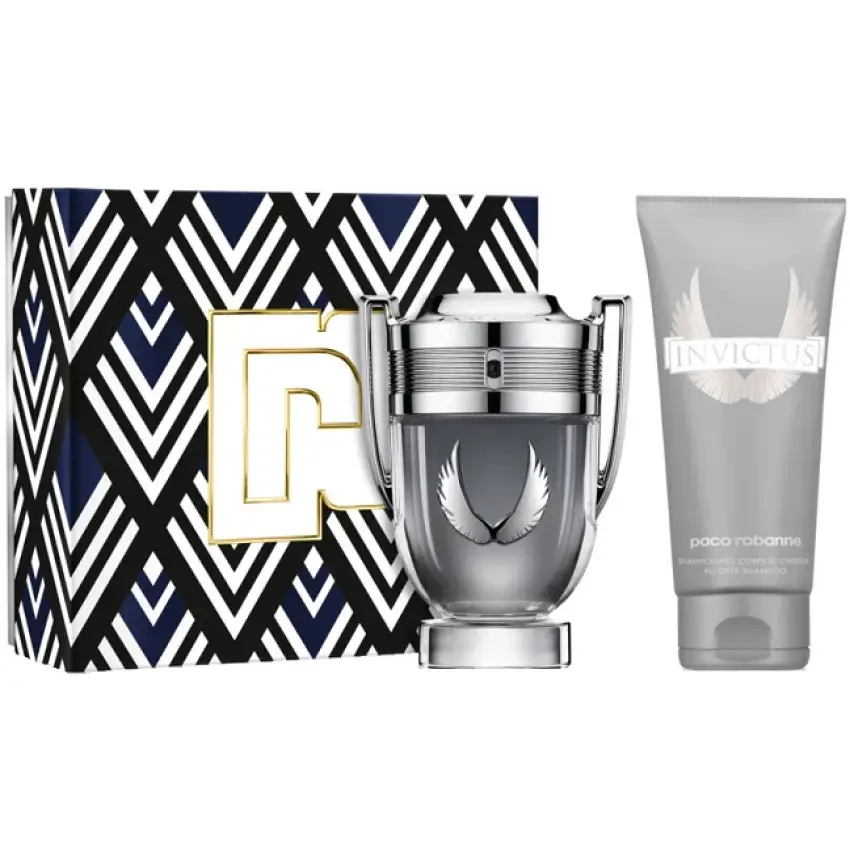Set Cadou Paco Rabanne Invictus Platinum EDP 50 ml + Gel De Duș 100 ml