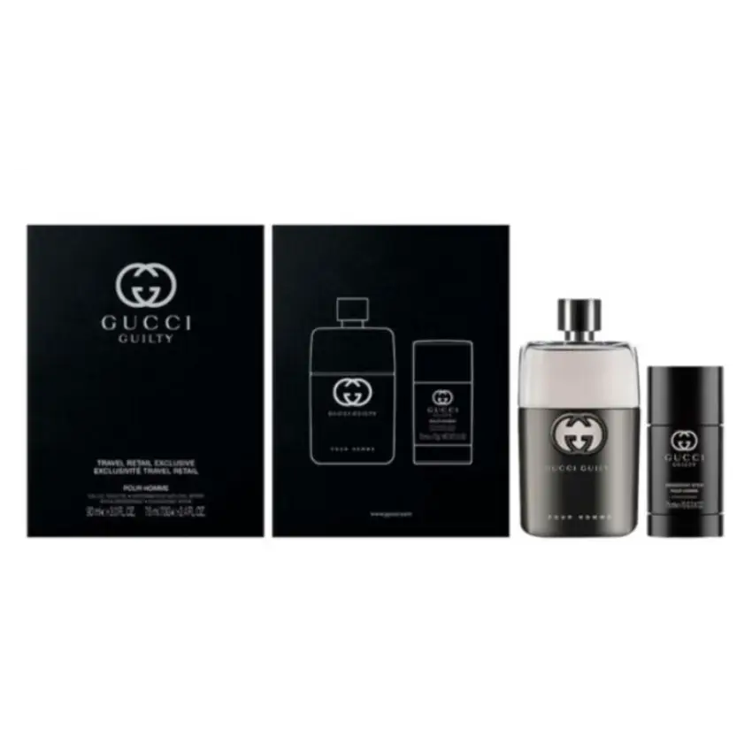 Set Cadou Gucci Guilty Pour Homme EDT 90 ml + Deo Stick 70 g