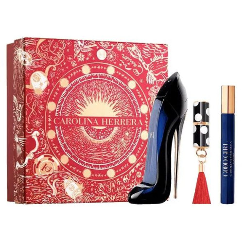 Set Cadou Carolina Herrera Good Girl EDP 80 ml + Travel Spray EDP 10 ml + Mini Lipstick Satin 310 