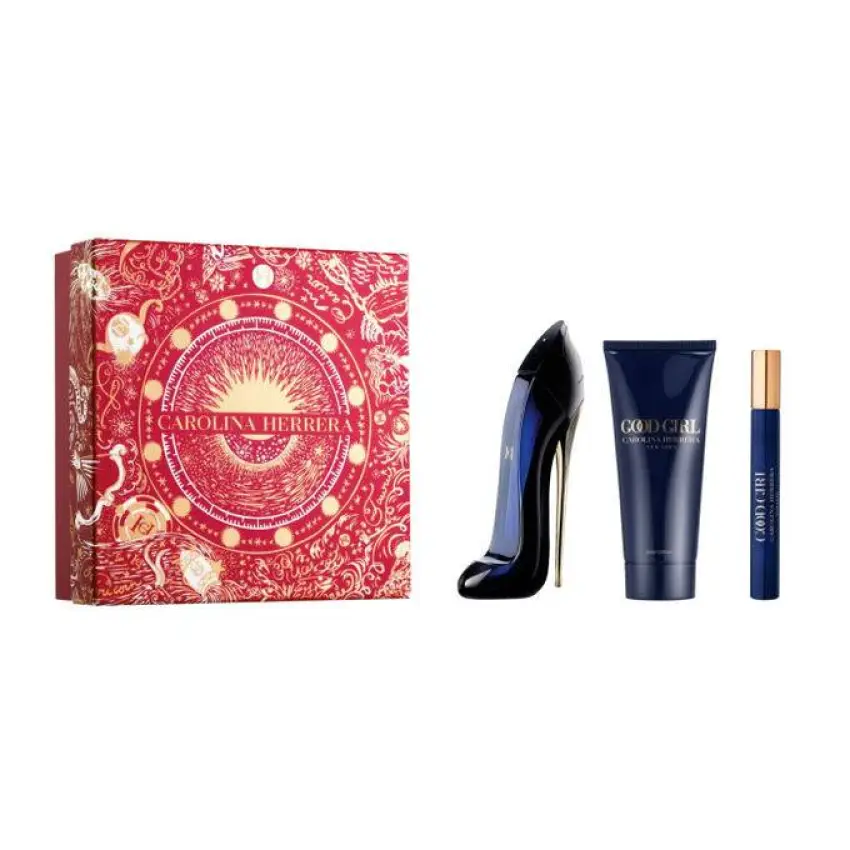 Set Cadou Carolina Herrera Good Girl EDP 80 ml + Travel Spray EDP 10 ml + Loțiune De Corp 100 ml