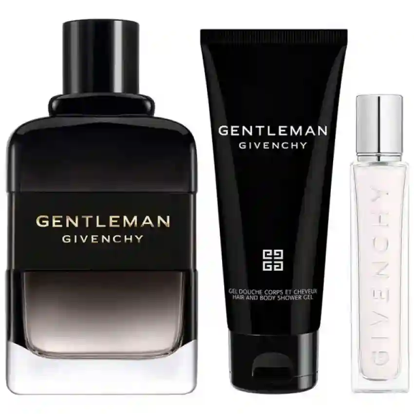 Set Cadou Gentleman Eau de Parfum Boisée 100 ml + Spray De Călătorie EDP 12,5 ml + Gel De Duș 75 ml