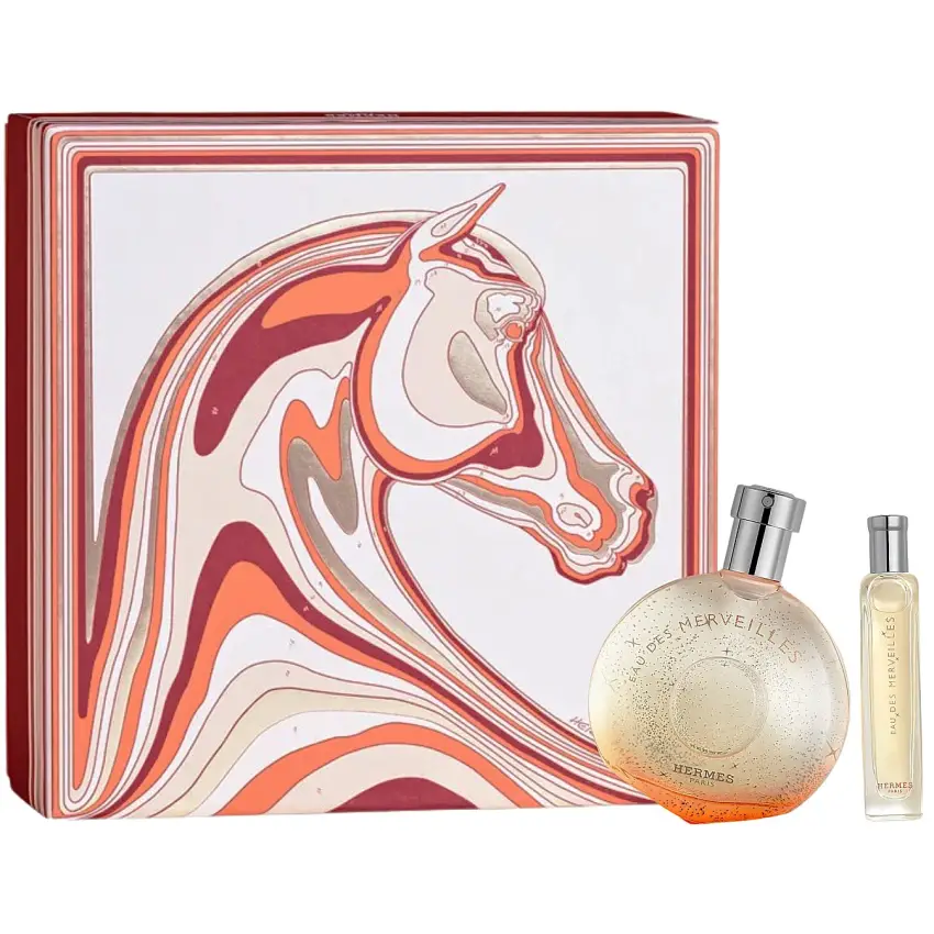 Set Cadou Hermès Eau des Merveilles EDT 50 ml + Miniatură EDT 15 ml