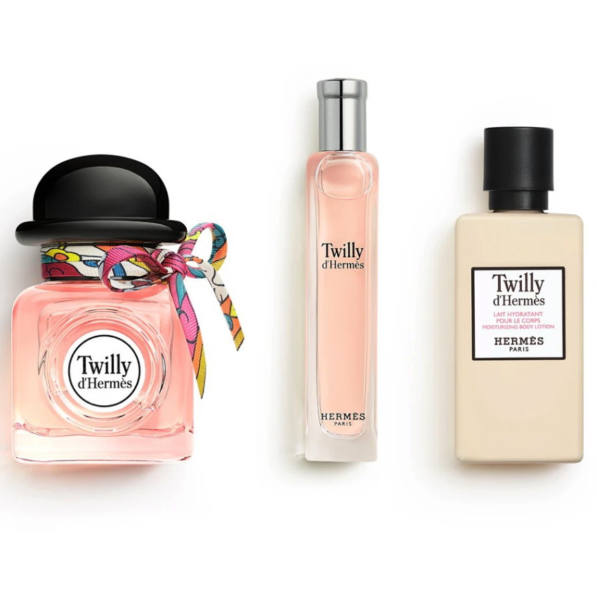 Set Cadou Hermès Twilly D’Hermès EDP 50 ml Twilly + Spray de Calatorie EDP 15 ml + Loțiune de Corp 40 ml
