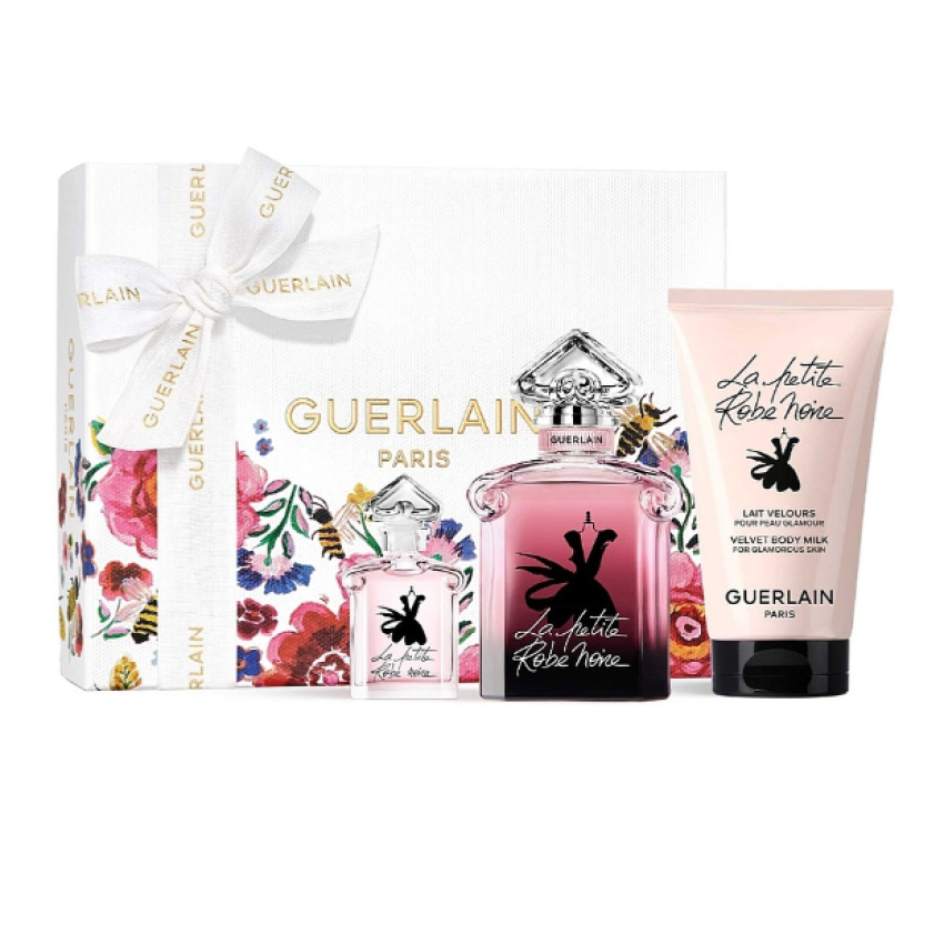 Set Cadou  Guerlain La Petite Robe Noir Intense EDP 50 ml + Spray de Calatorie EDP 5ml + Loțiune De Corp 75 ml 