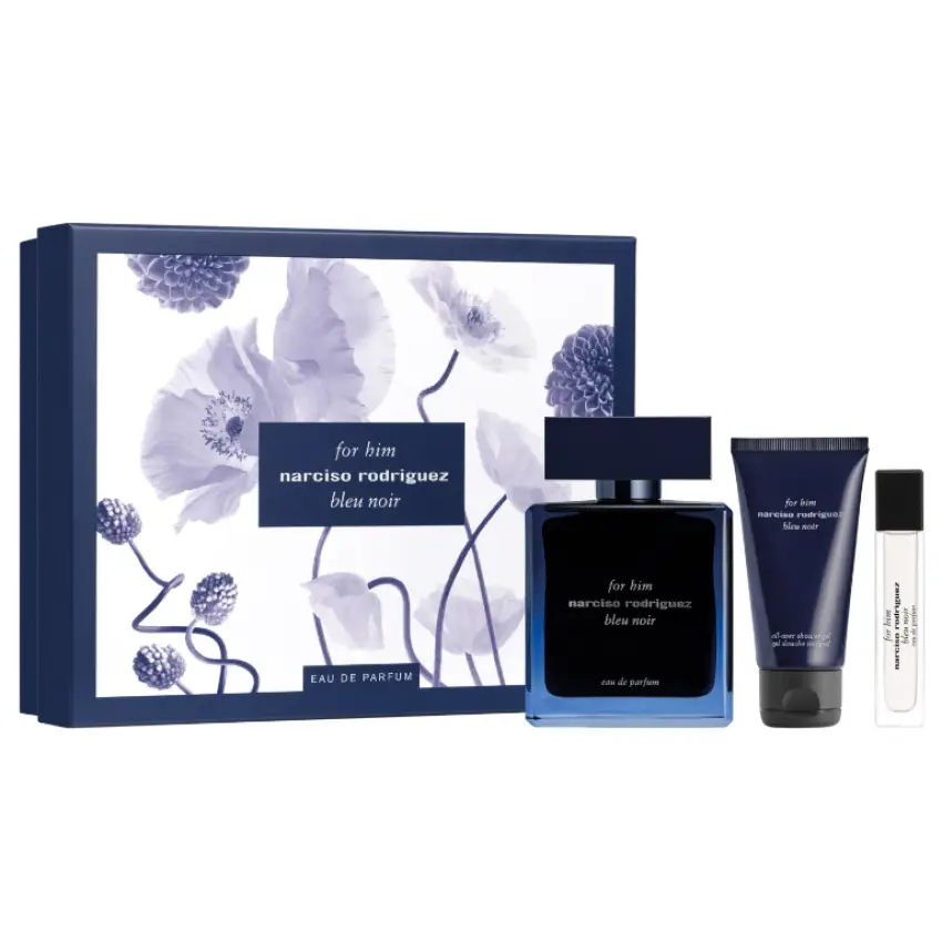 Set Cadou Narciso Rodriguez For Him Bleu Noir EDP 100 ml + Miniatură EDP 10 ml + Gel de Dus 50 ml