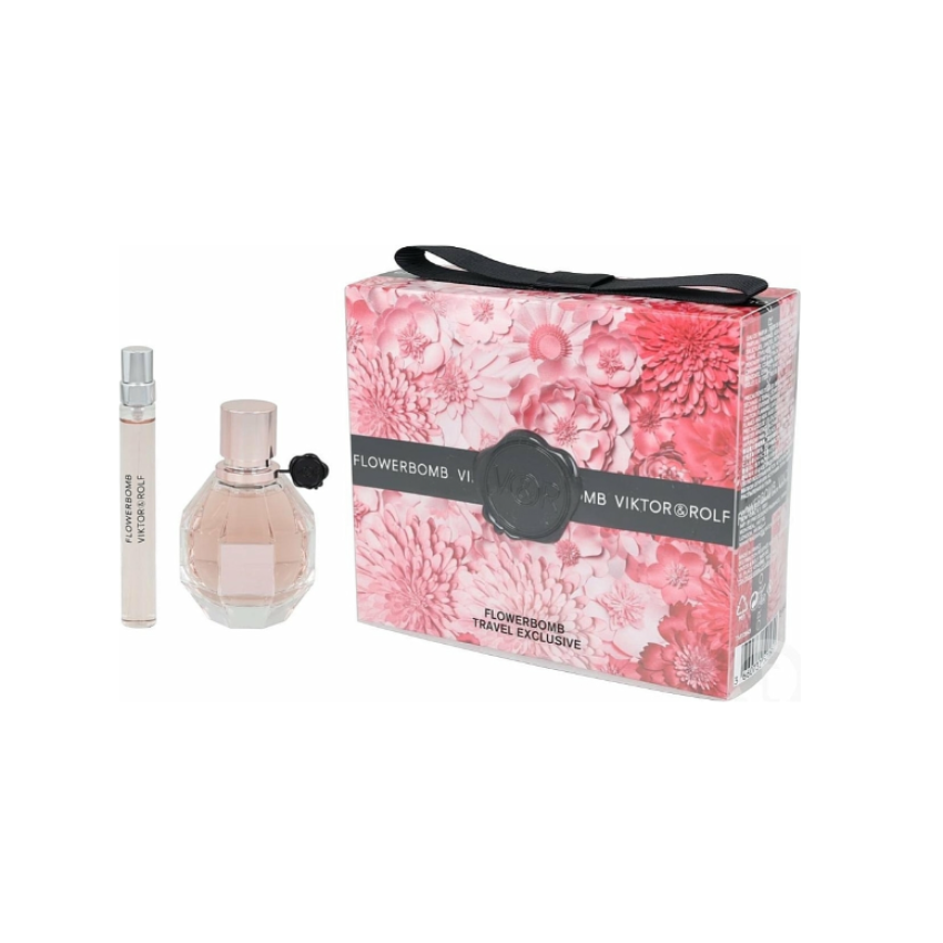 Set Cadou Viktor & Rolf Flowerbomb EDP 50 ml + Travel Spray EDP 10 ml