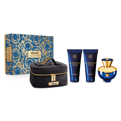 Set Cadou Versace Dylan Blue Femme EDP 100 ml + Gel de Dus100 ml + Lotiune de Corp 100 ml + Geantă Cosmetică