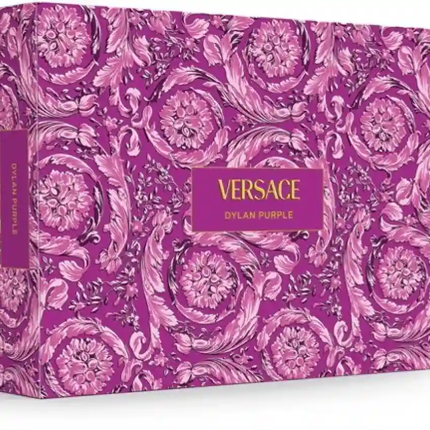 Set Cadou Versace Dylan Purple Pour Femme EDP 100 ml + Miniatură EDP 5 ml + Gel De Duș 100 ml + Loțiune de Corp 100 ml