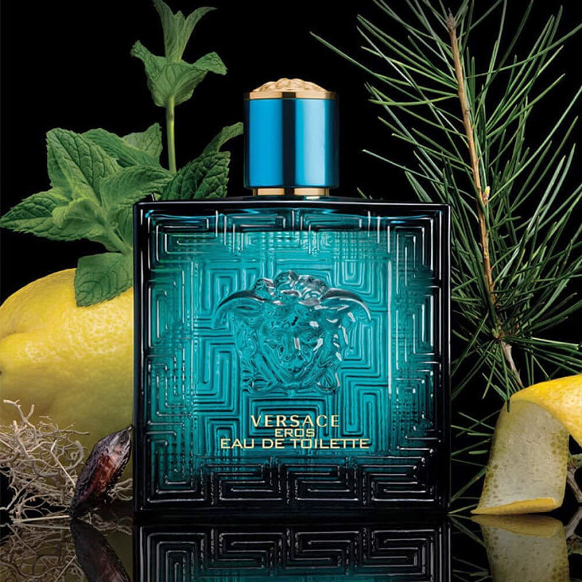 Set Cadou Versace Eros Pour Homme EDT 100 ml + Spray de Calatorie EDT 5 ml + Gel De Duș 150 ml