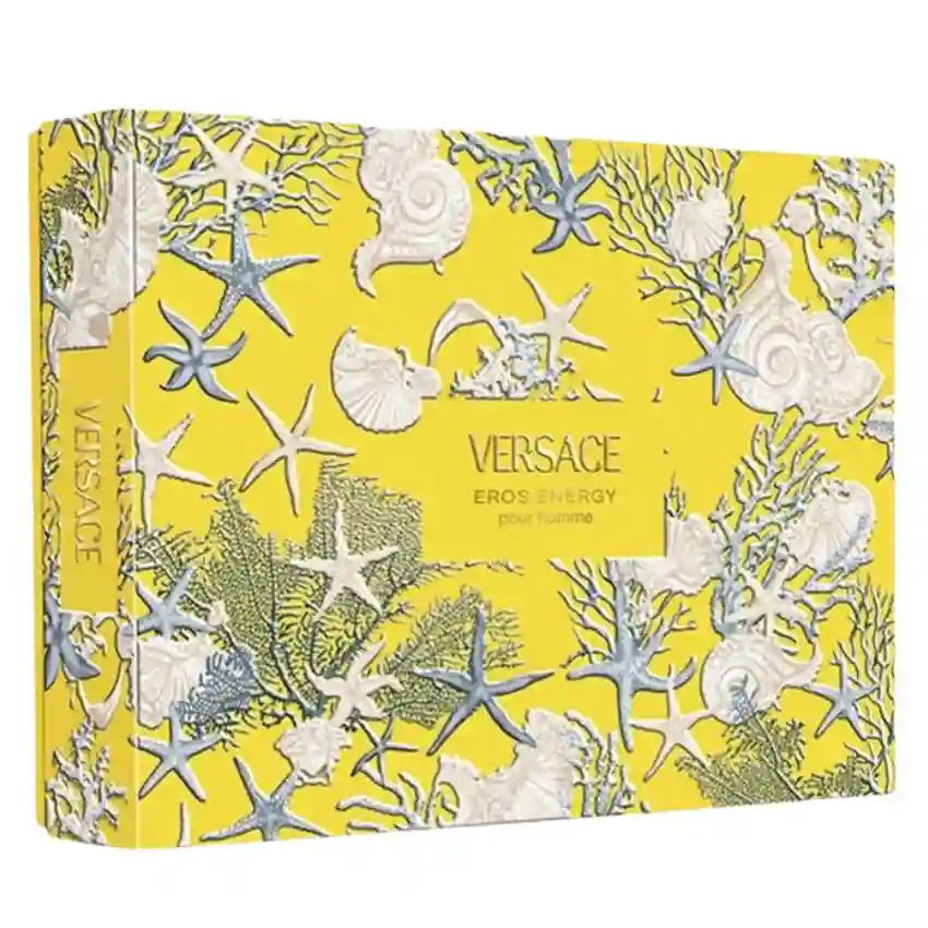 Set Cadou Versace Eros Energy EDP 50 ml + Gel De Baie & Gel De Duș Doi În Unu 50 ml + Balsam After Shave 50 ml