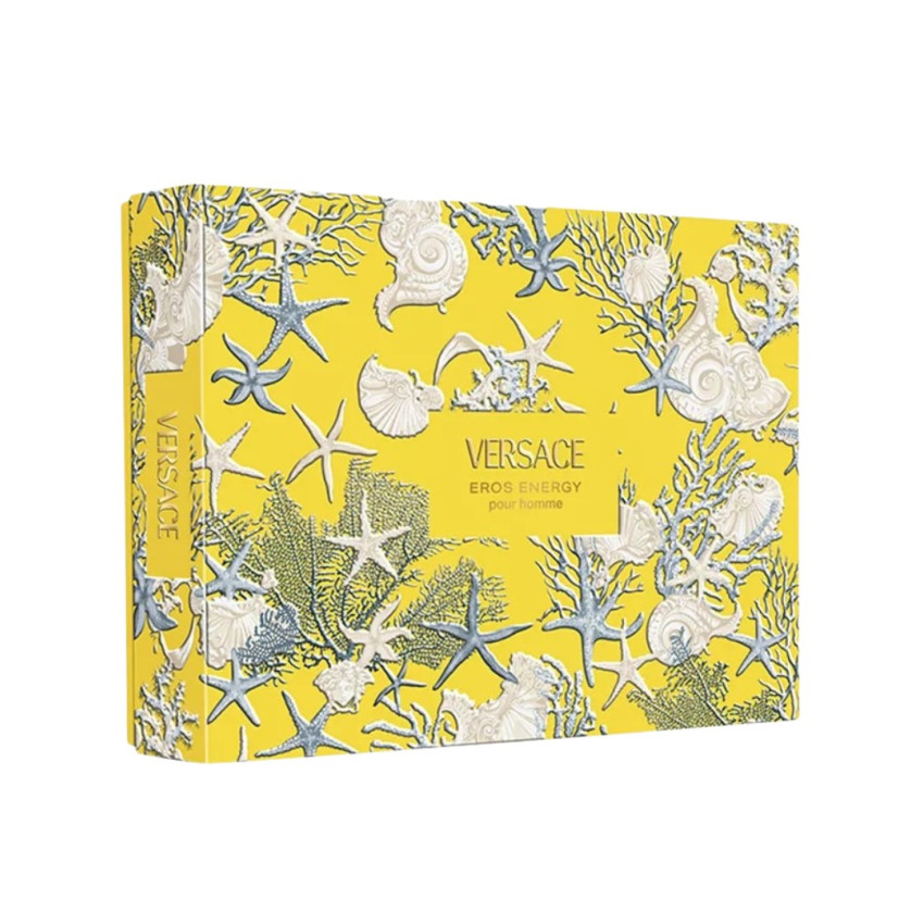Set Cadou Versace Eros Energy EDP 50 ml + Gel De Baie & Gel De Duș Doi În Unu 50 ml + Balsam After Shave 50 ml