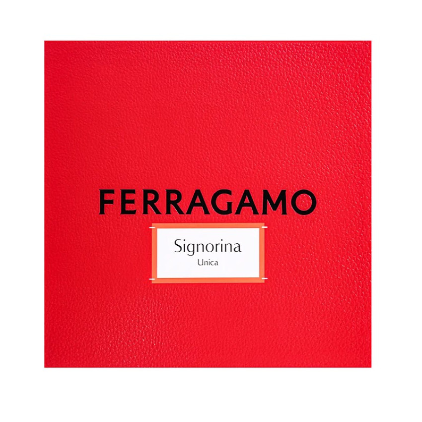 Set Cadou Salvatore Ferragamo Signorina Unica For Women EDP 100 ml + Loțiune de Corp 50 ml + Miniatură EDP 5 ml