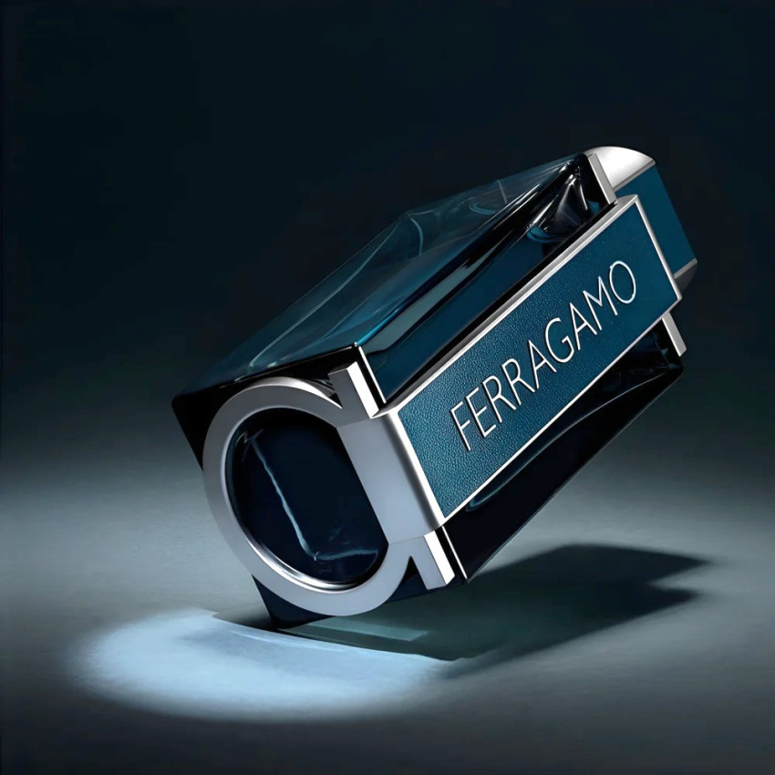 Set Cadou Salvatore Ferragamo Ferragamo Intense Leather Pour Homme For Men EDP 100 ml + Șampon & Gel De Duș  Doi În Unu 100 ml +  Miniatură EDP 10 ml
