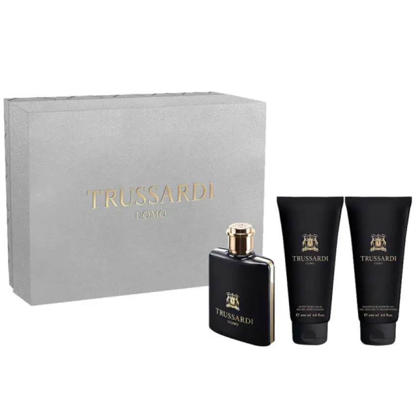 Set Cadou Trussardi 1911 Uomo Deluxe EDT 100 ml + Gel de duș 200 ml + After Shave Balm 200 ml
