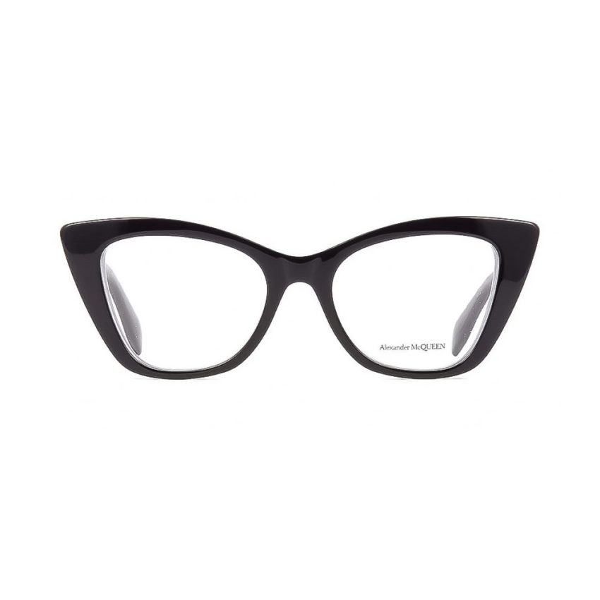 Alexander McQueen AM0305O-001 – Rame de vedere Femei, Negru, Cat Eye, 50-18-145