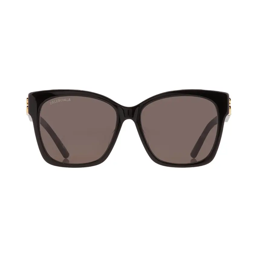 Balenciaga BB0102SA-001 – Ochelari de soare Femei, Negru-Auriu, Pătrați