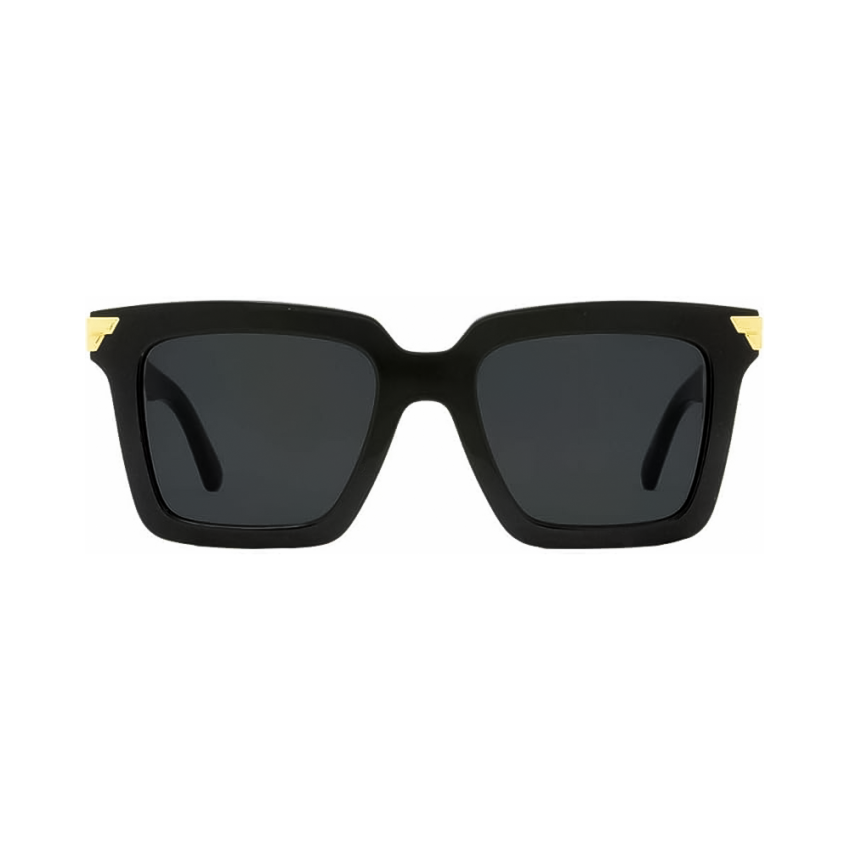 Bottega Veneta BV1005S 001 53 – Ochelari de soare damă, Negri, Rectangulari, 53 mm