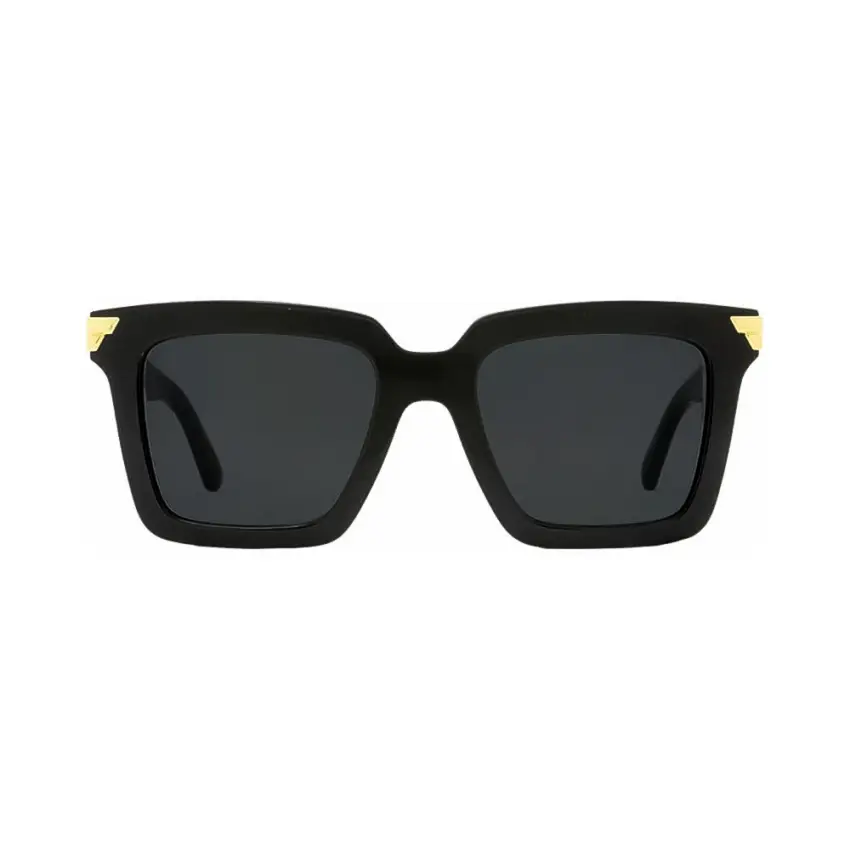 Bottega Veneta BV1005S 001 53 – Ochelari de soare damă, Negri, Rectangulari, 53 mm