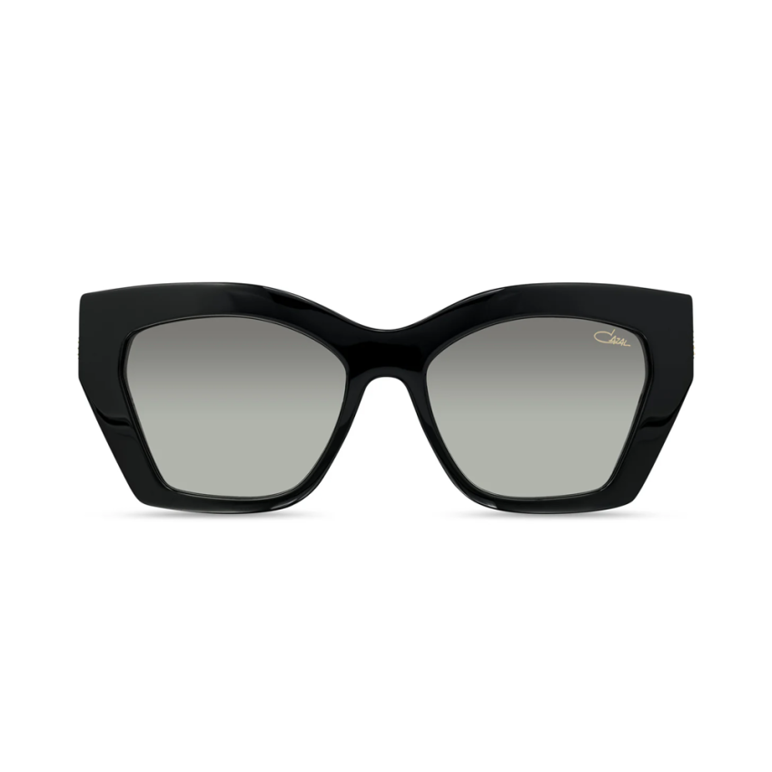 Cazal Mod 8515-001 – Ochelari de soare Unisex, Negru & Auriu, Dreptunghiulari, 55-18