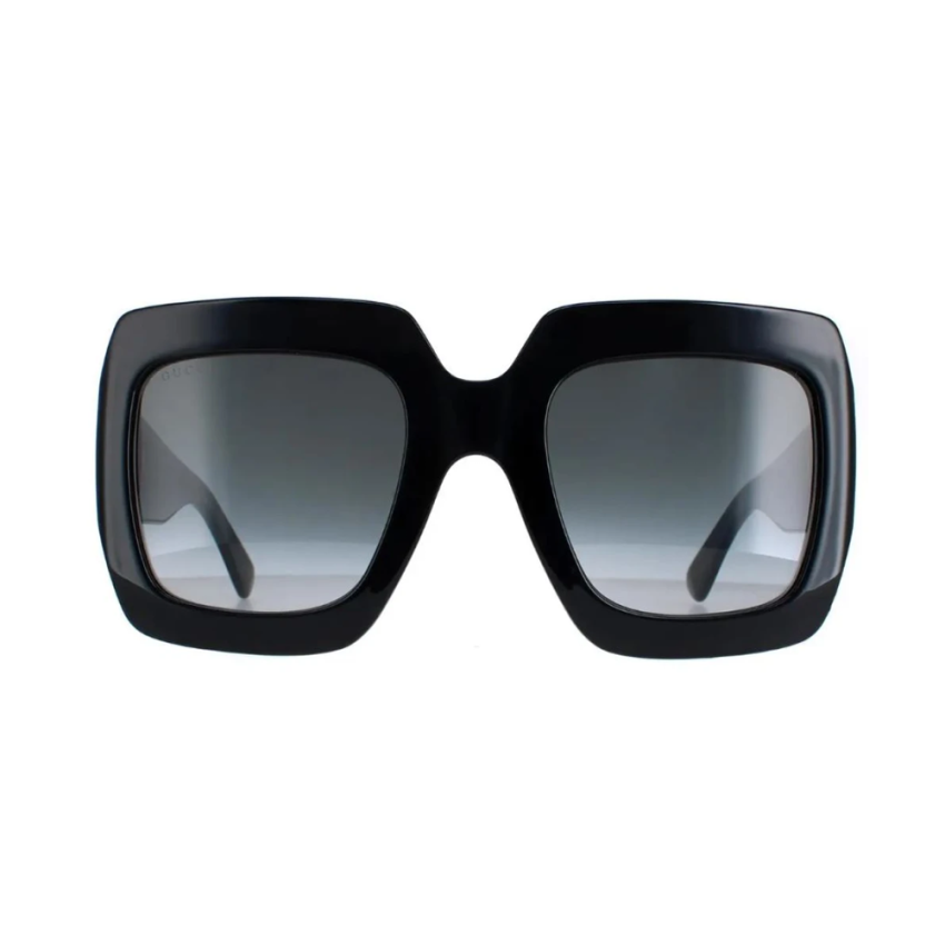 Gucci GG0053SN-001 – Ochelari de soare damă, Negru, Pătrați, 54 mm