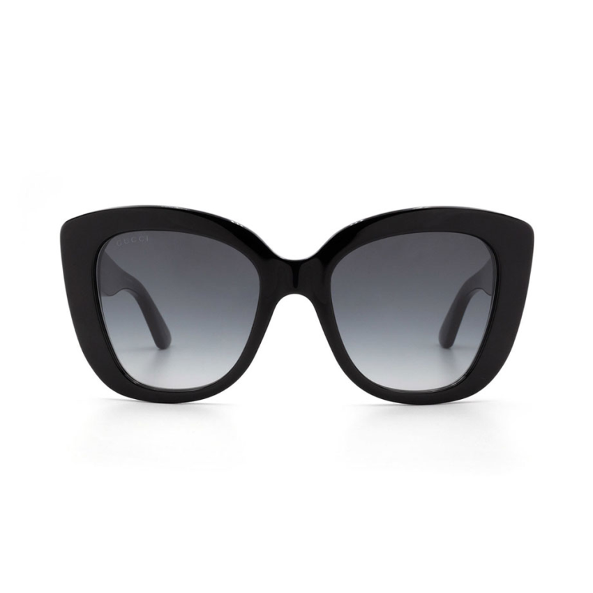Gucci GG0327S-001 – Ochelari de soare damă, Negru, Cat Eye, 52 mm