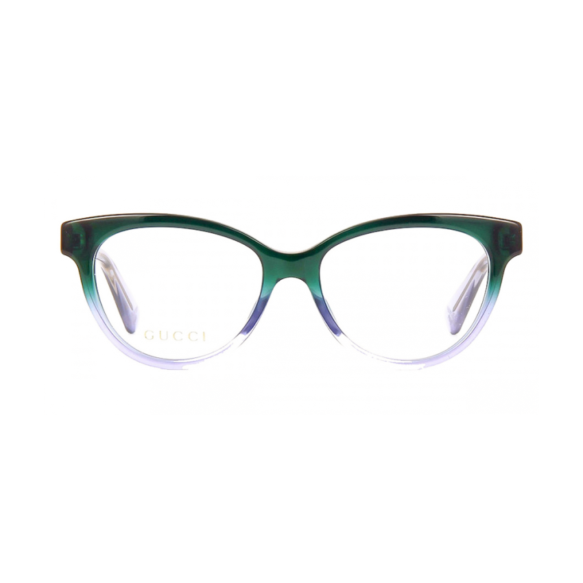 Gucci GG0373O-004 – Rame de vedere damă, Verde, Cat Eye, 52 mm