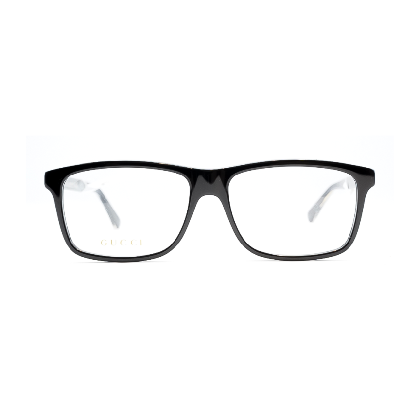 Gucci GG0424O-005 – Rame de vedere bărbați, Negru, Acetat, 58 mm