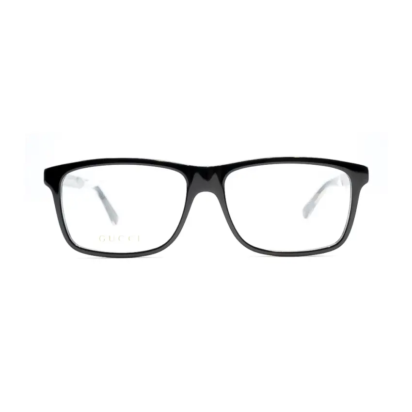 Gucci GG0424O-005 – Rame de vedere bărbați, Negru, Acetat, 58 mm