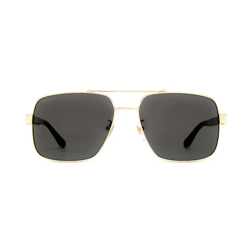 Gucci GG0529S-001 – Ochelari de soare bărbați, Auriu, Pilot, 60 mm