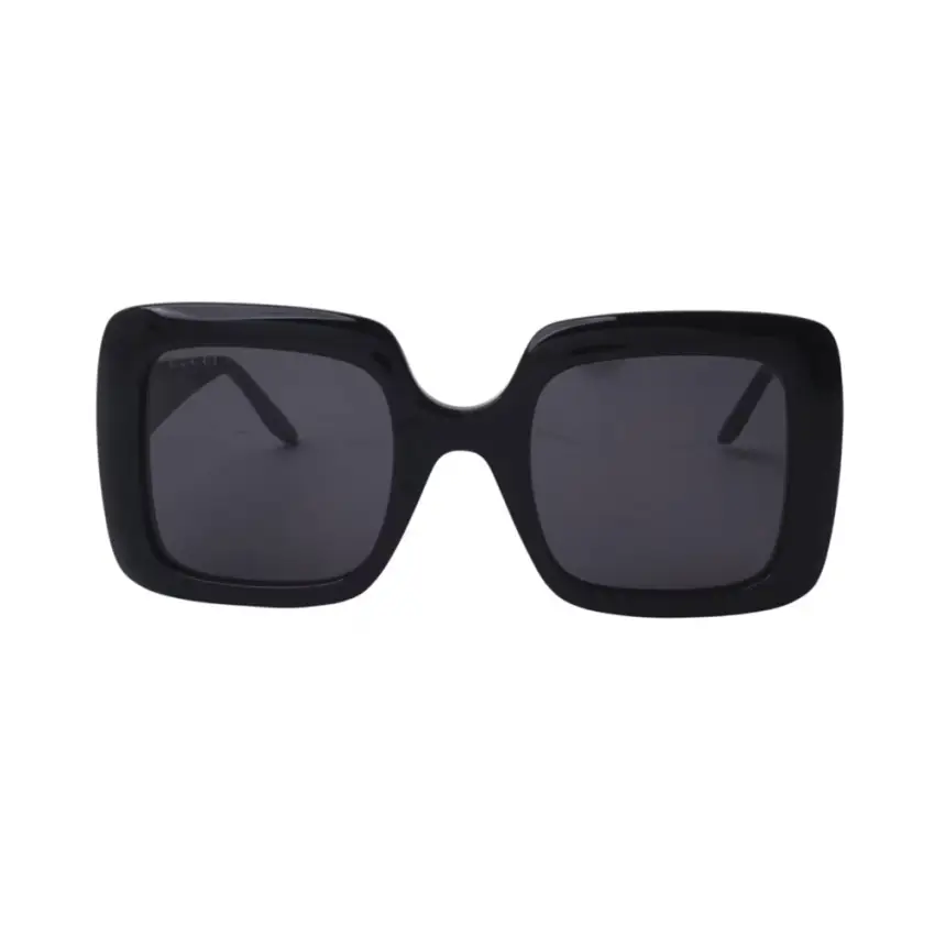 Gucci GG0896S-001 – Ochelari de soare Femei, Negru, Oversize Pătrați, 52