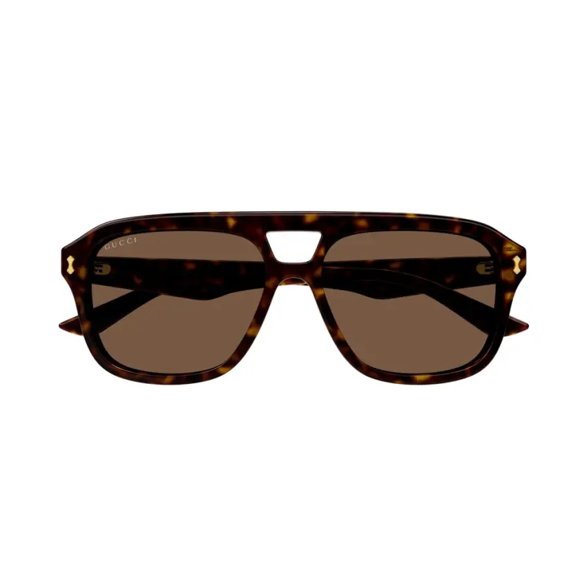 Gucci GG1263S-006 – Ochelari de soare Bărbați, Havana, Pilot, 57-14-145