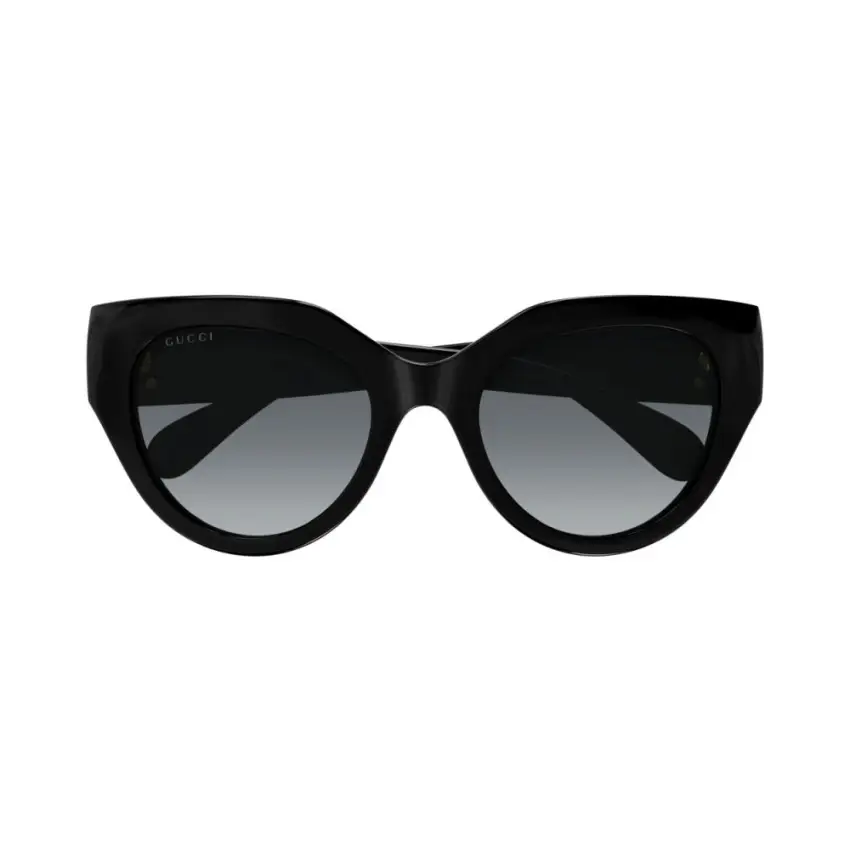 Gucci GG1408S-001 – Ochelari de soare damă, Negri, Cat-Eye, 52 mm