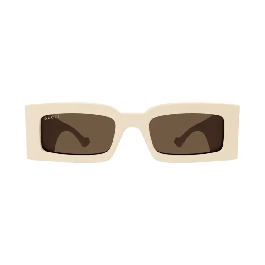 Gucci GG1425S-004 – Ochelari de soare damă, Ivory, Rectangulari, 53 mm