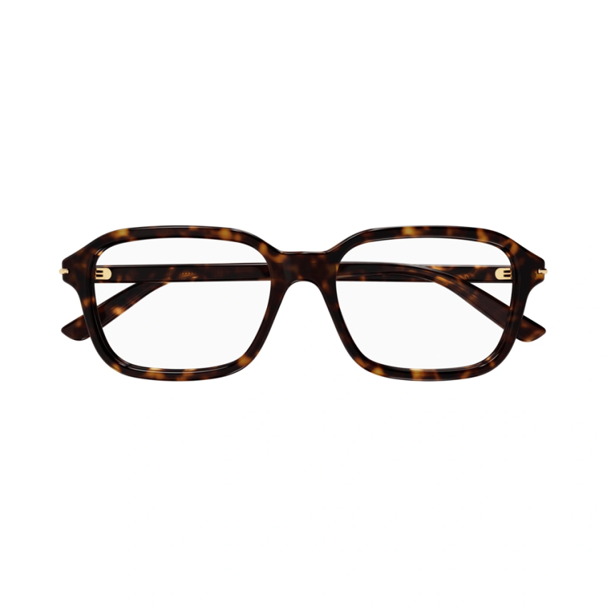Gucci GG1446O-002 – Rame de vedere bărbați, Havana, Rectangulare, 56 mm