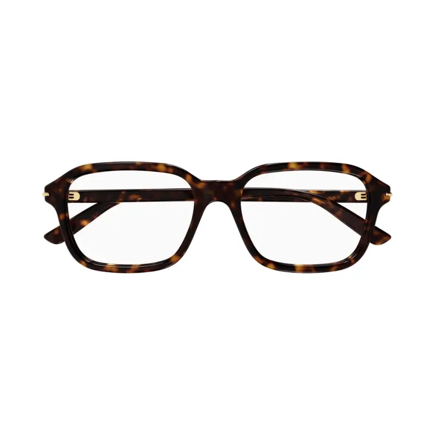 Gucci GG1446O-002 – Rame de vedere bărbați, Havana, Rectangulare, 56 mm