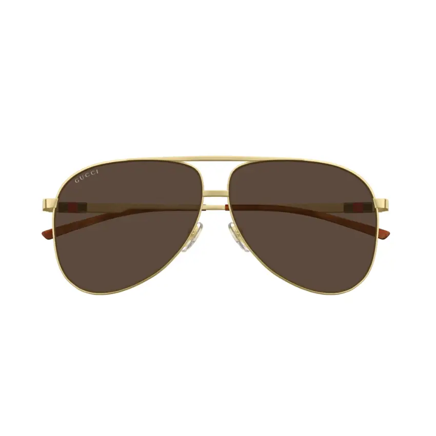 Gucci GG1677S-002 – Ochelari de soare Bărbați, Auriu, Aviator, 62