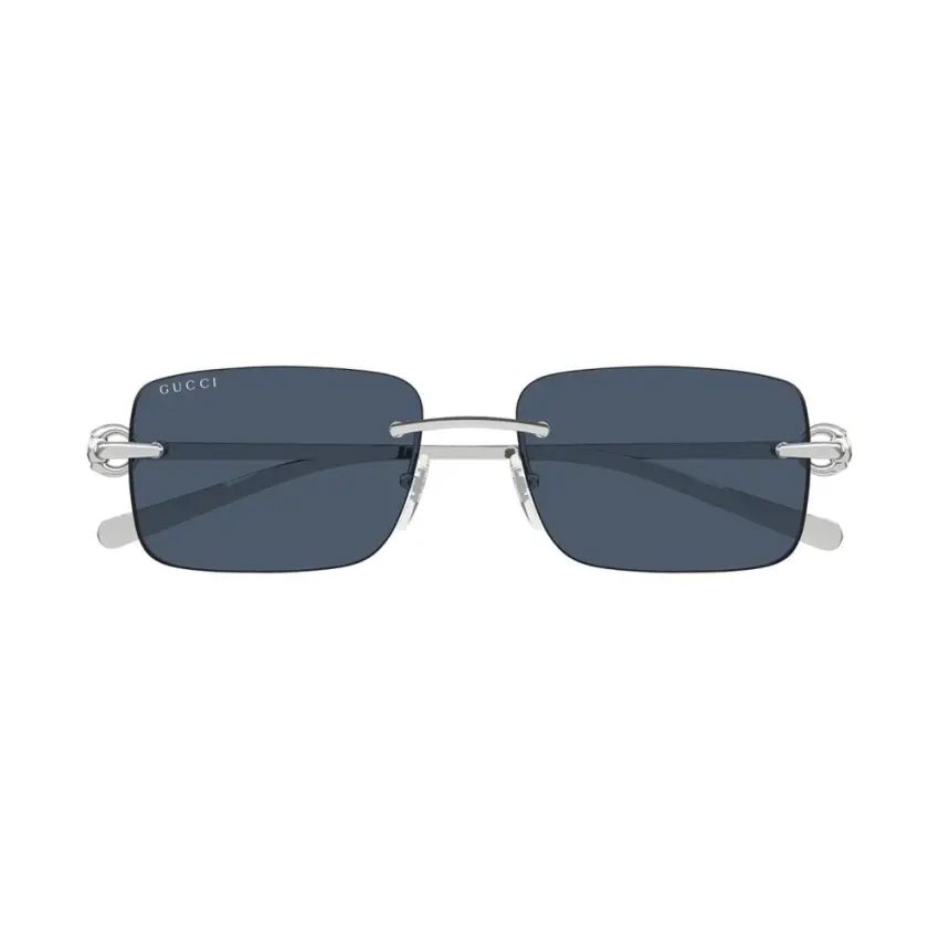 Gucci GG1703S-003 – Ochelari de soare Bărbați, Argintiu, Rectangular