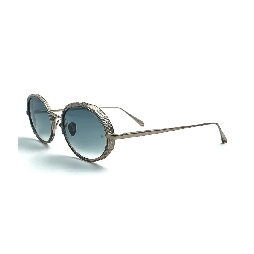 Linda Farrow Finn – Ochelari de soare Femei, Auriu/Translucid Maro, Rotunzi, Aqua Linda Farrow Finn – Ochelari de soare Femei, Auriu/Translucid Maro, Rotunzi, Aqua