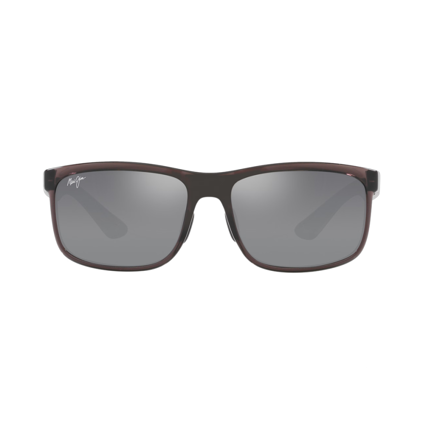 Maui Jim Huelo – Ochelari de soare Unisex, Gri Translucid, Rectangulari, Polarizați