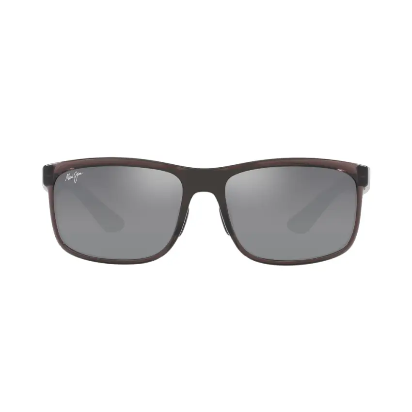 Maui Jim Huelo – Ochelari de soare Unisex, Gri Translucid, Rectangulari, Polarizați